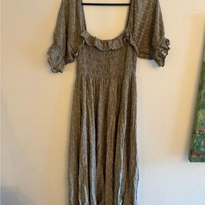 Chic Floral Long Sleeve Dress